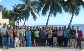 Group photo of the PacNOG3 Conference and Workshop held in Rarotonga, Cooks Islands from the 16-22 June, 2007