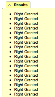 Rights granted