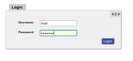 Log in as root