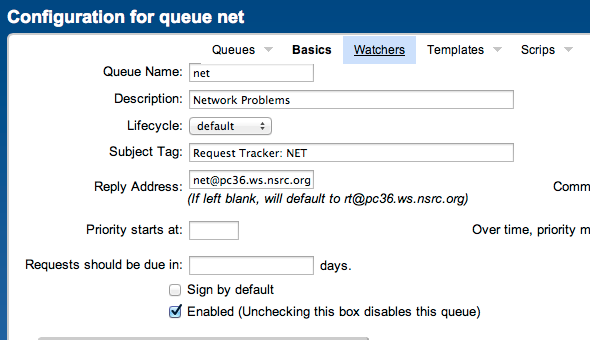 Queue watchers