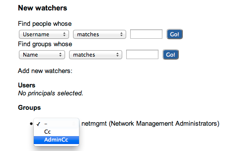 Matched groups