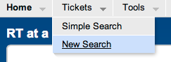 Search tickets