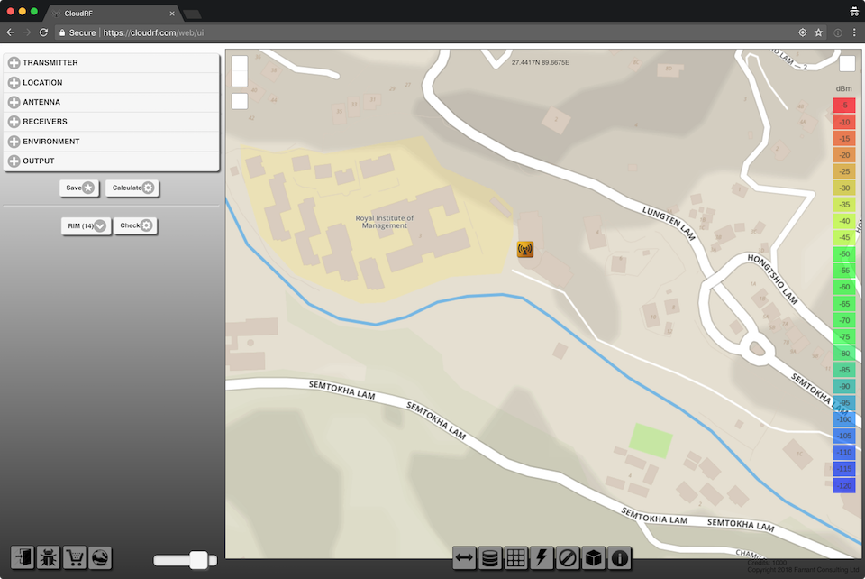 Centre the map on your campus location.