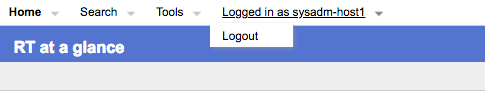 Logout as sysadm