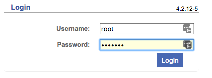 Log in as root