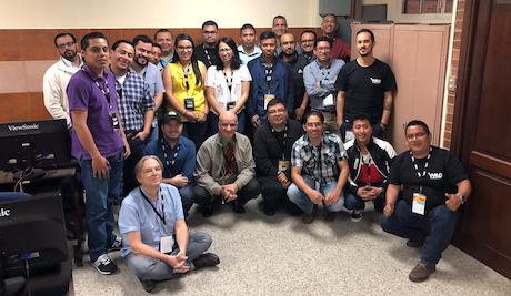 WALC 2019: Foto del grupo del taller Gestion y Monitorea